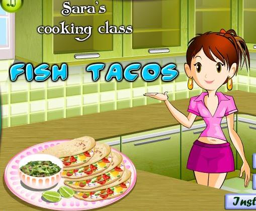 sara cooking class fish tacos recipe game online